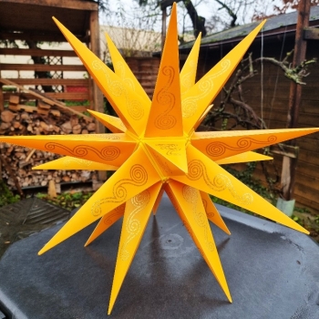 Leipziger Stern Orange - Schnecke Ø ca. 62 cm